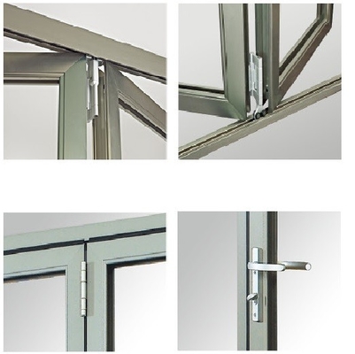 1.6mm Frameless Folding Glass Windows Energy Saving With Tempered Glass